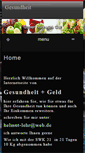 Mobile Screenshot of gesundheit-geld.de